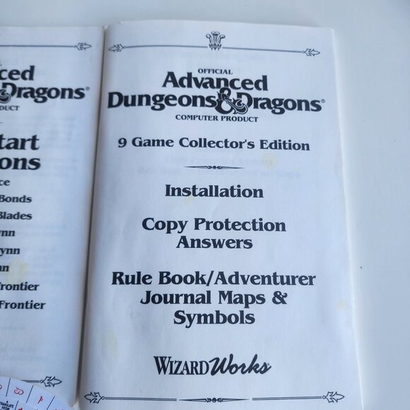 VINTAGE Advanced Dungeons & Dragons MANUALS Pool of Radiance Translation Wheel - Picture 7 of 10